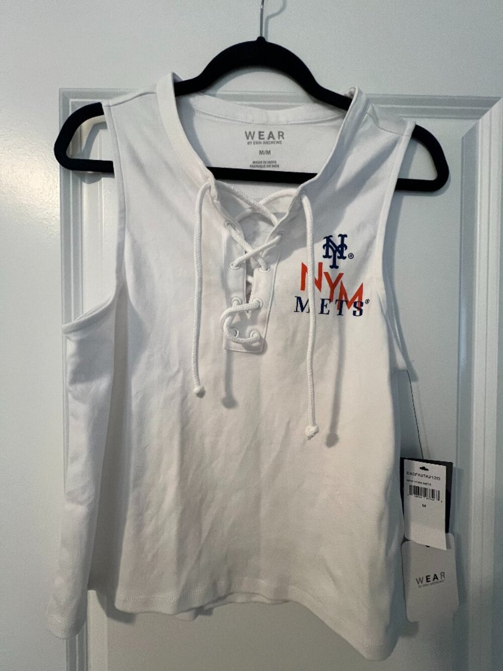 NWT 🧡💙 NY Mets Lace-Up Tank Top  (SOLD OUT) - WEAR by Erin Andrews - Medium